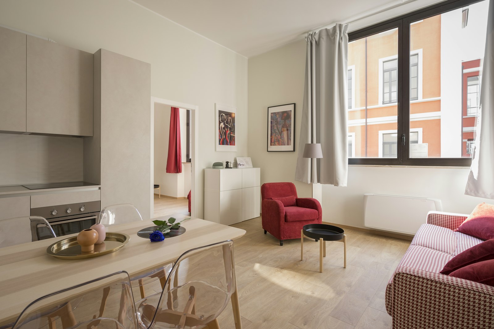 Světlý interiér rekreačního pronájmu na webu MyStay